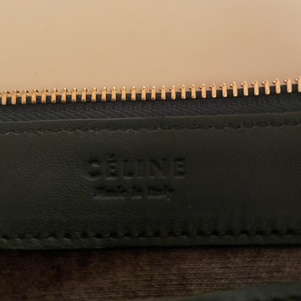 Celine DARK GREEN Wallet with Smooth Matte Finish